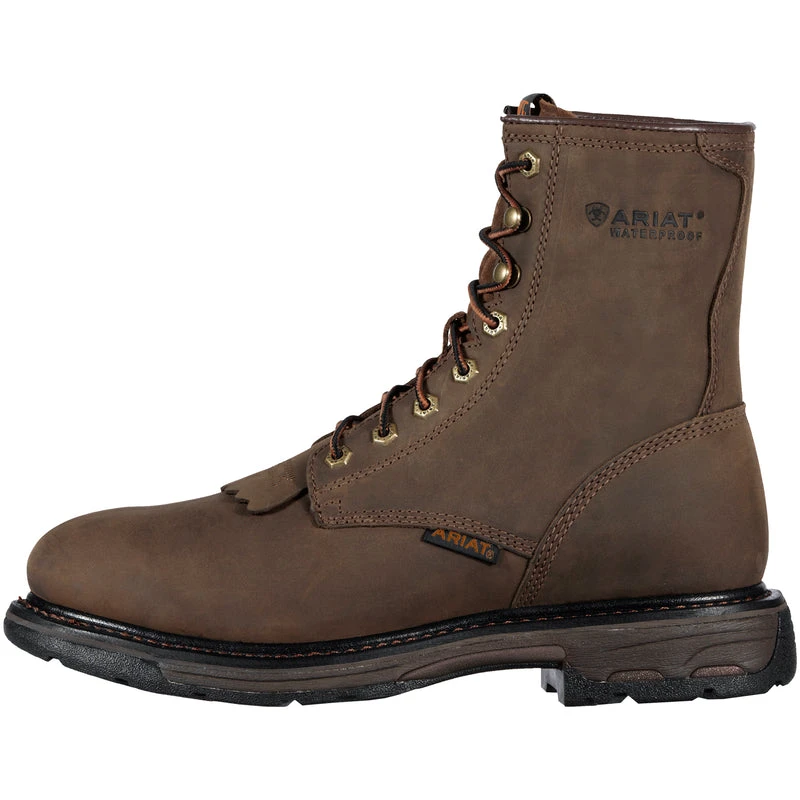 'Ariat' Men's 8" WorkHog WP Soft Toe - Oily Distressed Brown 1 'Ariat' Men's 8" WorkHog WP Soft Toe - Oily Distressed Brown