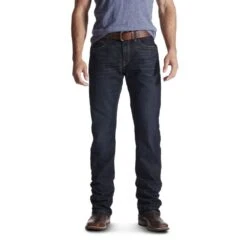 'Ariat' Men's Rebar M4 Low Rise Boot Cut - Indigo