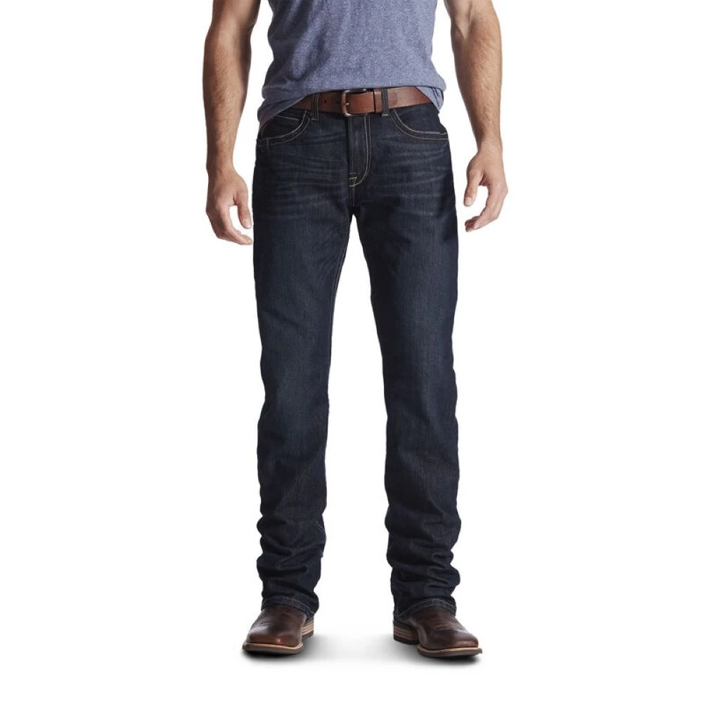 'Ariat' Men's Rebar M4 Low Rise Boot Cut - Indigo 1 'Ariat' Men's Rebar M4 Low Rise Boot Cut - Indigo
