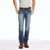 'Ariat' Men's Rebar M3 Loose DuraStretch Straight Leg - Blue Haze