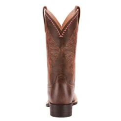 'Ariat' Women's 11" Round Up Rio Western Square Toe - Naturally Distressed Brown -Ariat Deals Store 10025038 heel 1024x1024@2x