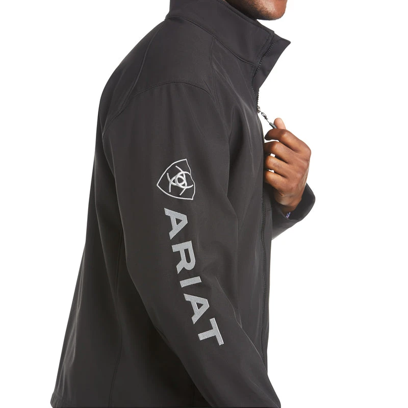'Ariat' Men's Logo 2.0 Softshell Jacket - Black 2 'Ariat' Men's Logo 2.0 Softshell Jacket - Black - Image 2