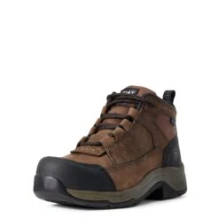 'Ariat' Women's Telluride WP Comp Toe - Brown -Ariat Deals Store F19 WMS WORK Couto 10029481 3 4 front 1024x1024@2x
