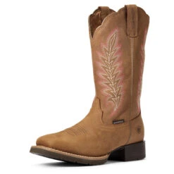 'Ariat' Women's 11" Hybrid Ramble WP Western - Pebble Tan -Ariat Deals Store F20 WMS WEST 10034049 3 4 front 1024x1024@2x
