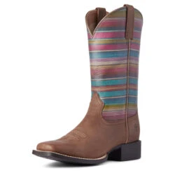'Ariat' Women's Round Up Square Toe - Brown / Serape -Ariat Deals Store F21 WMS WEST 10038421 3 4 front 1024x1024@2x