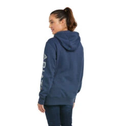 'Ariat' Women's Rebar Graphic Hoodie - Navy Heather -Ariat Deals Store F21 WMS WORK 10037618 back 1024x1024@2x