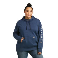 Ariat Deals Store 21 'Ariat' Women's Rebar Graphic Hoodie - Navy Heather