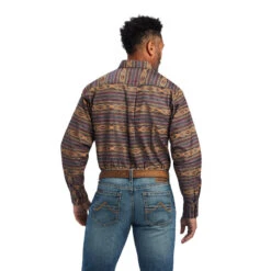 'Ariat' Men's Fletcher Classic Fit Button Down - Claret -Ariat Deals Store F22 MNS WEST 10041747 back 1024x1024@2x