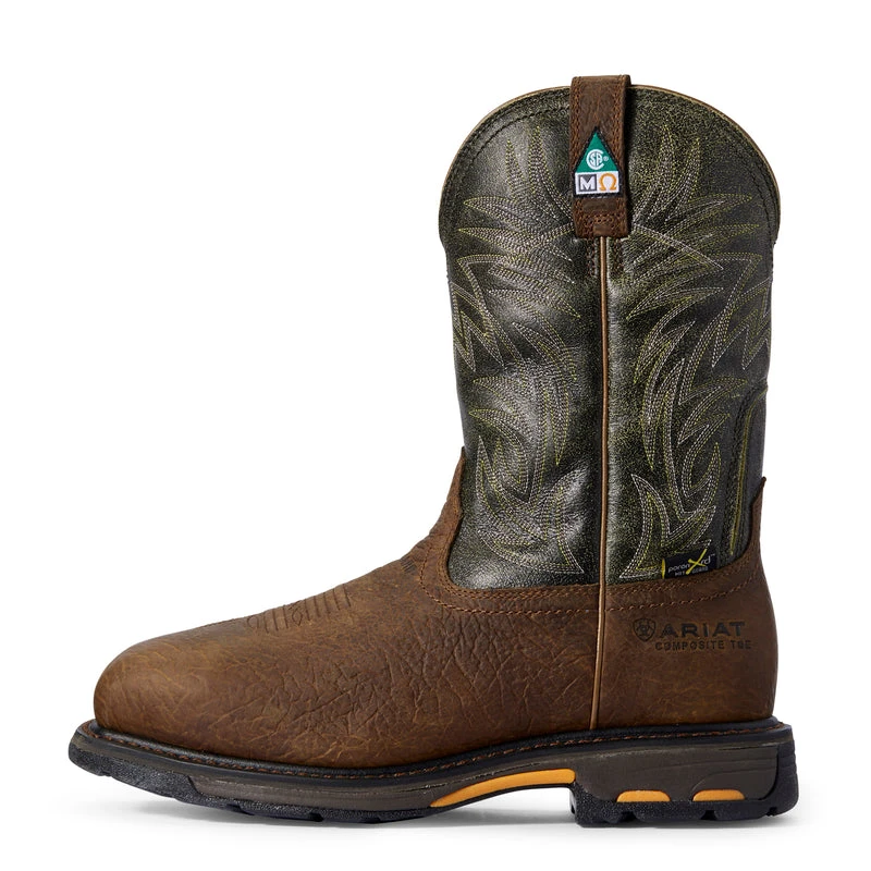 'Ariat' Men's 11" WorkHog MetGuard EH Comp Toe - Ridge Brown 1 'Ariat' Men's 11" WorkHog MetGuard EH Comp Toe - Ridge Brown