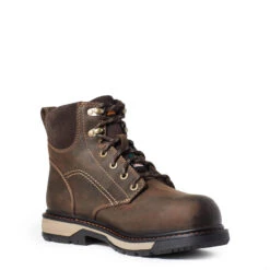 'Ariat' Women's 6" Riveter EH WP Comp Toe - Brown 9 'Ariat' Women's 6" Riveter EH WP Comp Toe - Brown -Ariat Deals Store S21 WMS WORK 10035773 medial 1024x1024@2x