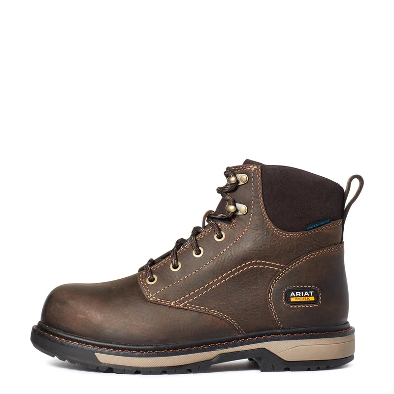 'Ariat' Women's 6" Riveter EH WP Comp Toe - Brown 1 'Ariat' Women's 6" Riveter EH WP Comp Toe - Brown