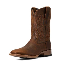 'Ariat' Men's 11" Rowder VentTek 360° Western Square Toe - Earth / Mack Brown -Ariat Deals Store S22 MNS WEST 10040237 3 4 front 1024x1024@2x