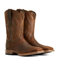 'Ariat' Men's 11" Rowder VentTek 360° Western Square Toe - Earth / Mack Brown -Ariat Deals Store S22 MNS WEST 10040237 pair 1024x1024@2x