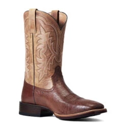 'Ariat' Men's 11" Night Life Ultra Western Square Toe - Antique Tabac Smooth Quill Ostrich / Sorrel Brown -Ariat Deals Store S22 MNS WEST 10040344 medial 1024x1024@2x
