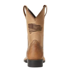 'Ariat' Youth Patriot 2.0 Square Toe - Homestead Brown -Ariat Deals Store S22 YTH WEST 10039909 heel 1024x1024@2x
