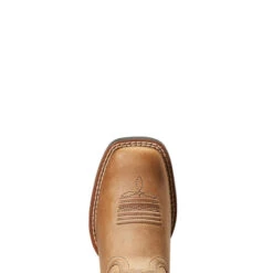 'Ariat' Youth Patriot 2.0 Square Toe - Homestead Brown -Ariat Deals Store S22 YTH WEST 10039909 toe 1024x1024@2x