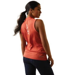 'Ariat' Women's Hailey 1/4 Zip Baselayer - Burnt Sienna -Ariat Deals Store S23 WMS ENGL 10043373 back 1024x1024@2x