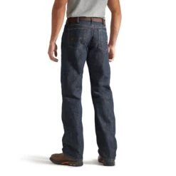 Ariat M3 Shale FR Loose Fit Jeans - Medium Wash Denim -Ariat Deals Store fr m3 loose shale 10014450 Back 1024x1024@2x